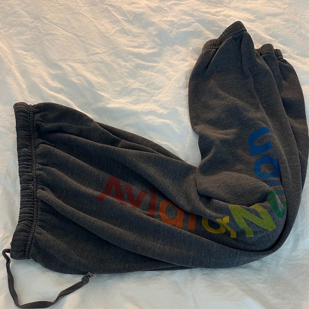 Aviator Nation Dark Gray Sweatpants charcoal size S woman - Picture 4 of 6